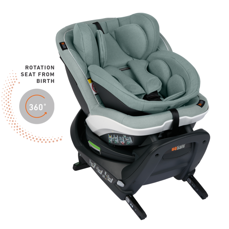 Scaun auto rotativ iZi Turn B i-Size Sea Green Melange