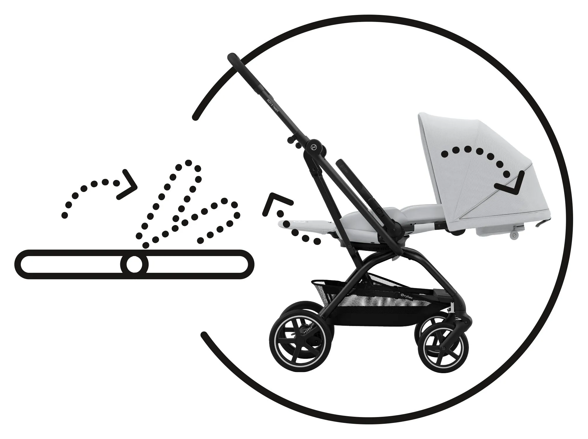 POZIȚIE COMPLET ORIZONTALĂ, ERGONOMICĂ - CU SUPORT INTEGRAT PENTRU PICIOARE